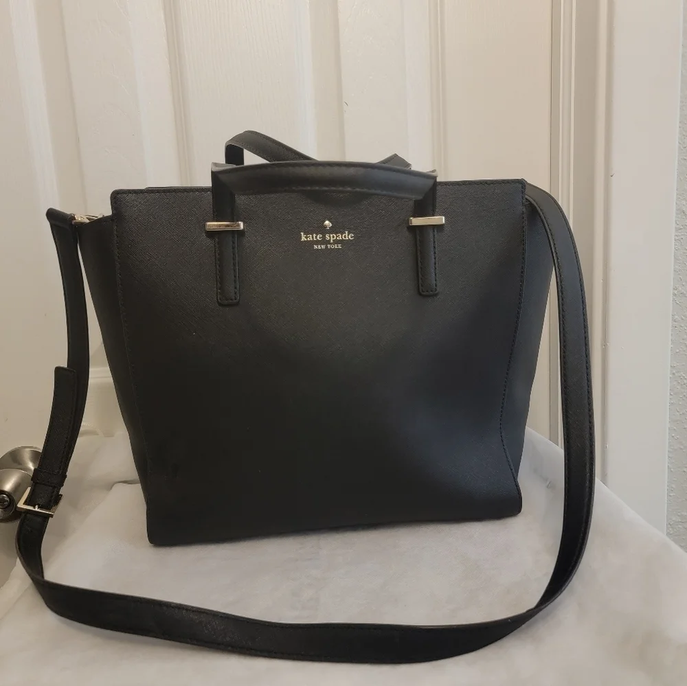 Kate Spade USED new york shoulder bag 2way leather BLK
